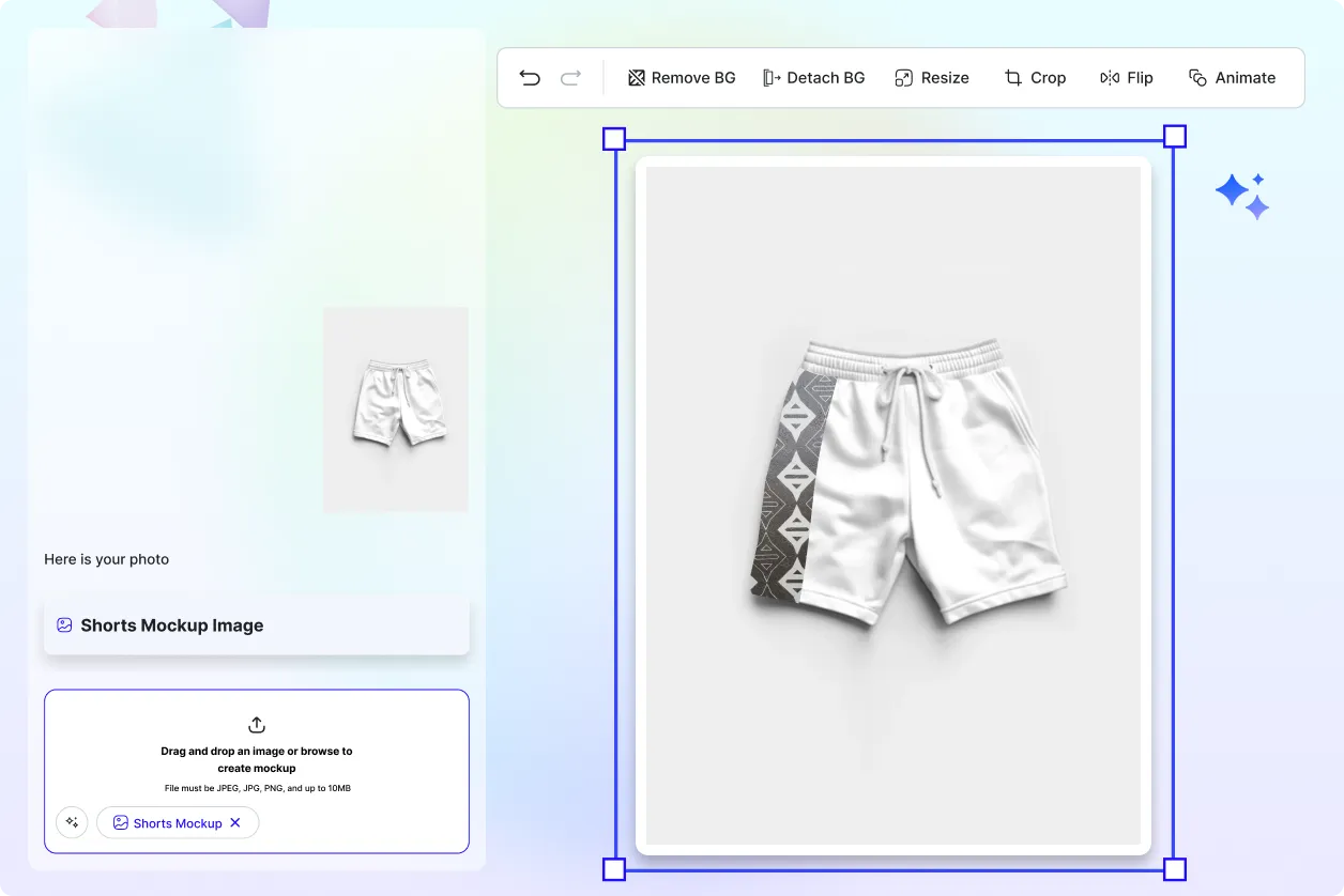 Free AI Shorts Mockup Image Generator, Free AI Shorts Mockup Maker Online